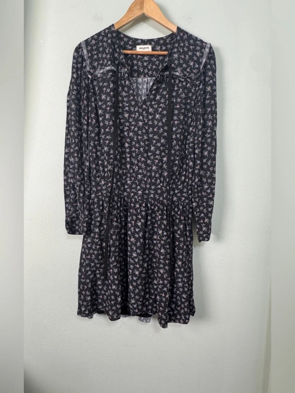 Zadig & Voltaire Remus Liberty Floral Dress Size Small Dark Floral - Picture 4 of 13